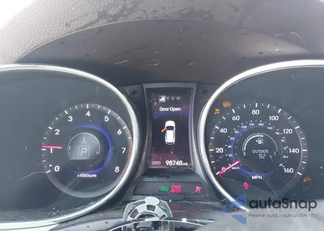 2013 Hyundai Santa Fe Sport 2.0T z USA, uszkodzony, nr VIN 5XYZU3LA9DG118498